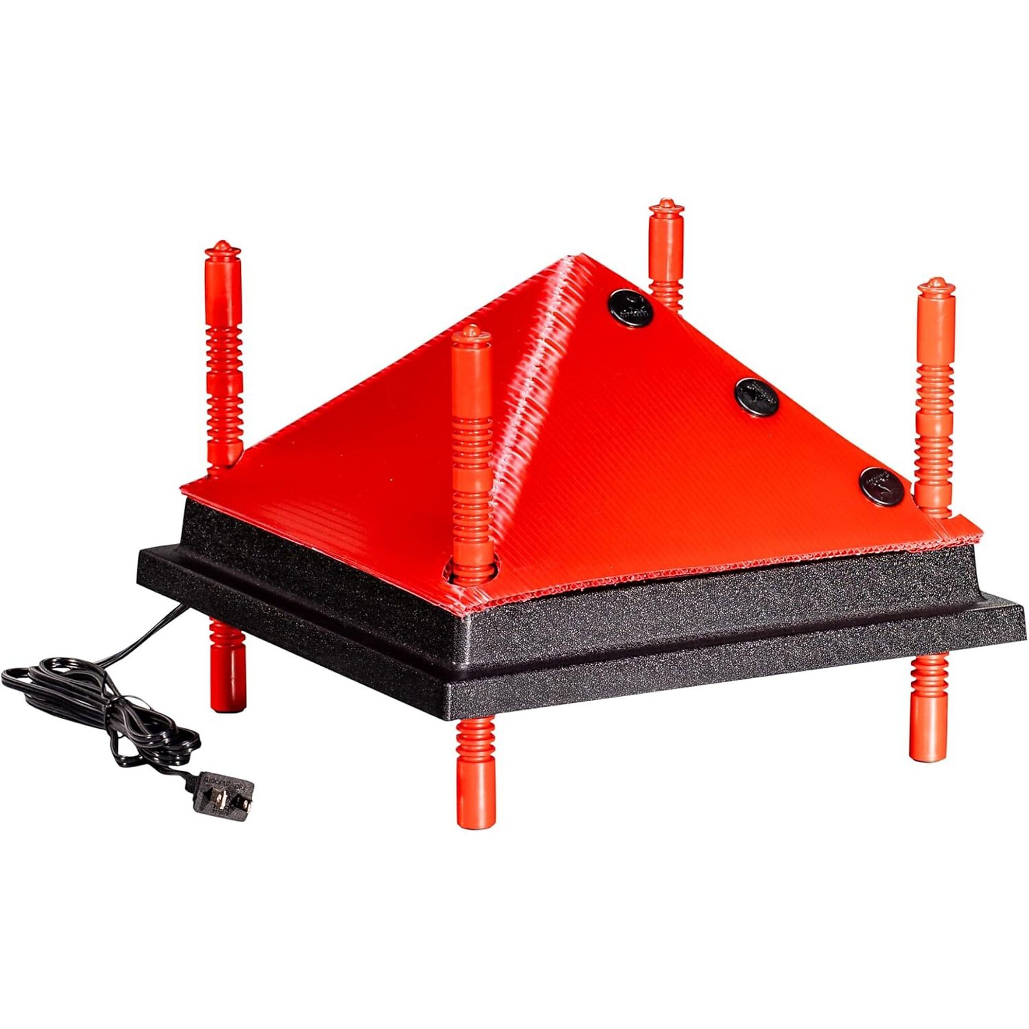 RentACoop, Chick Heating Plate with Folding Cone 12in.x12in. for up to 20 chicks, Energy Efficient, Safer Than Heat Lamps, Model# GQ-GHFD-9ZUQ